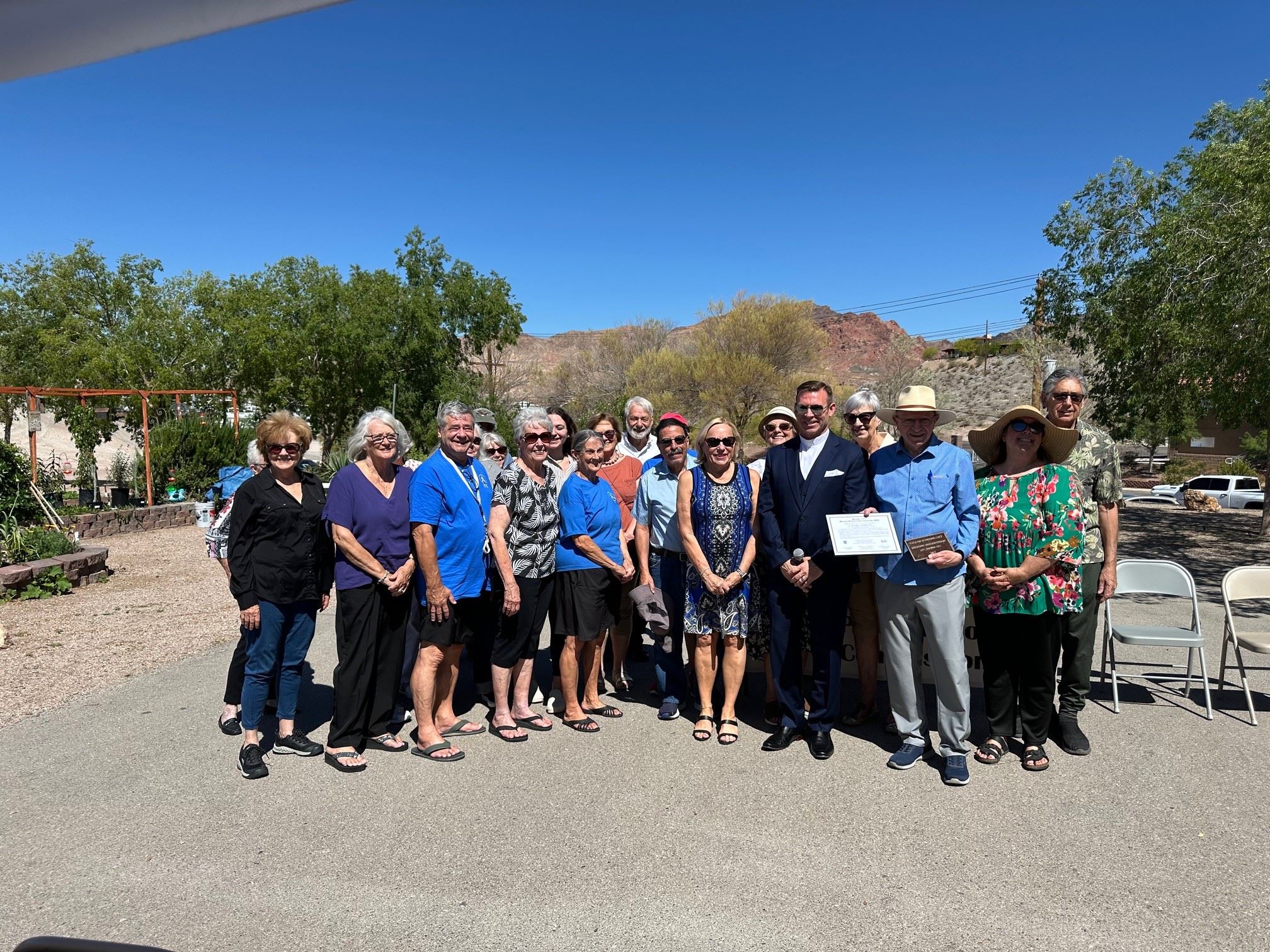 812 Arizona Street Historic Preservation Award presentation